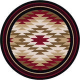 American Dakota Starburst Red Rug