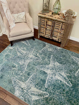 American Dakota Stargazing Aqua Rug - 0469AQU234