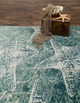 American Dakota Stargazing Aqua Rug - 0469AQU234