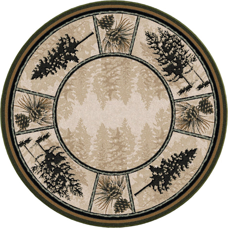 American Dakota Stoic Pines Forest Rug - 0186FOR234
