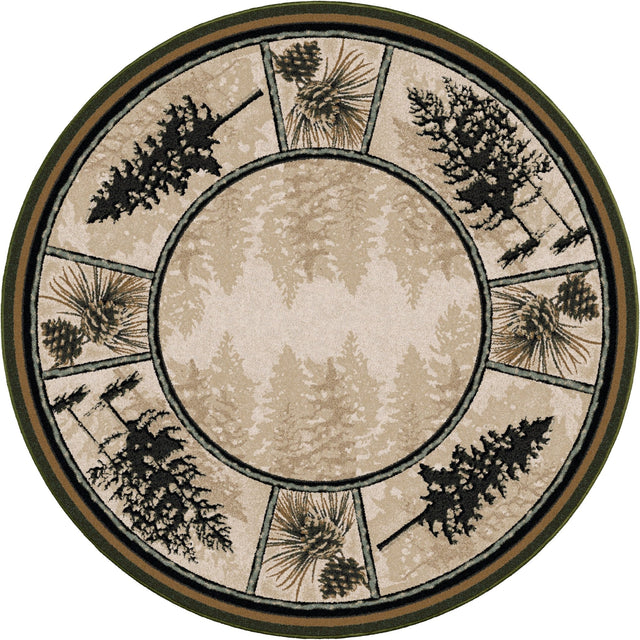 American Dakota Stoic Pines Forest Rug - 0186FOR234
