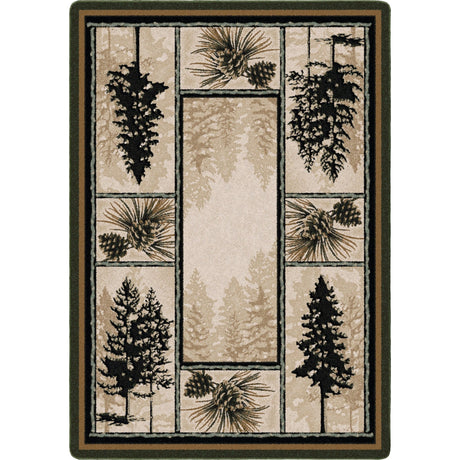 American Dakota Stoic Pines Forest Rug - 0186FOR234