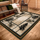 American Dakota Stoic Pines Forest Rug - 0186FOR234
