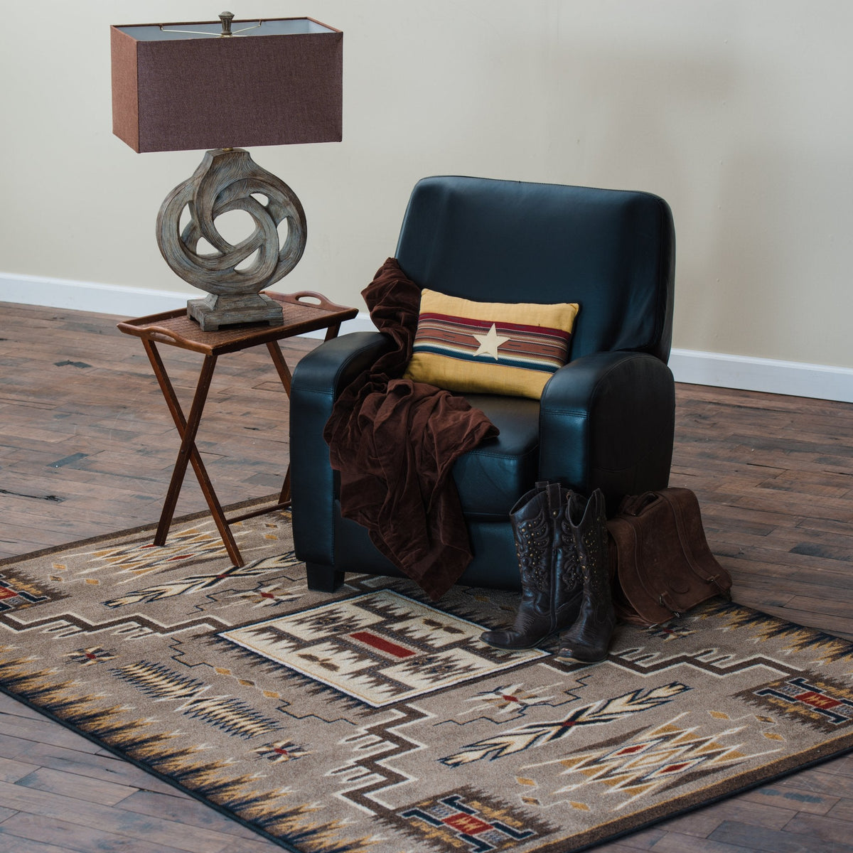American Dakota Storm Catcher Chestnut Rug