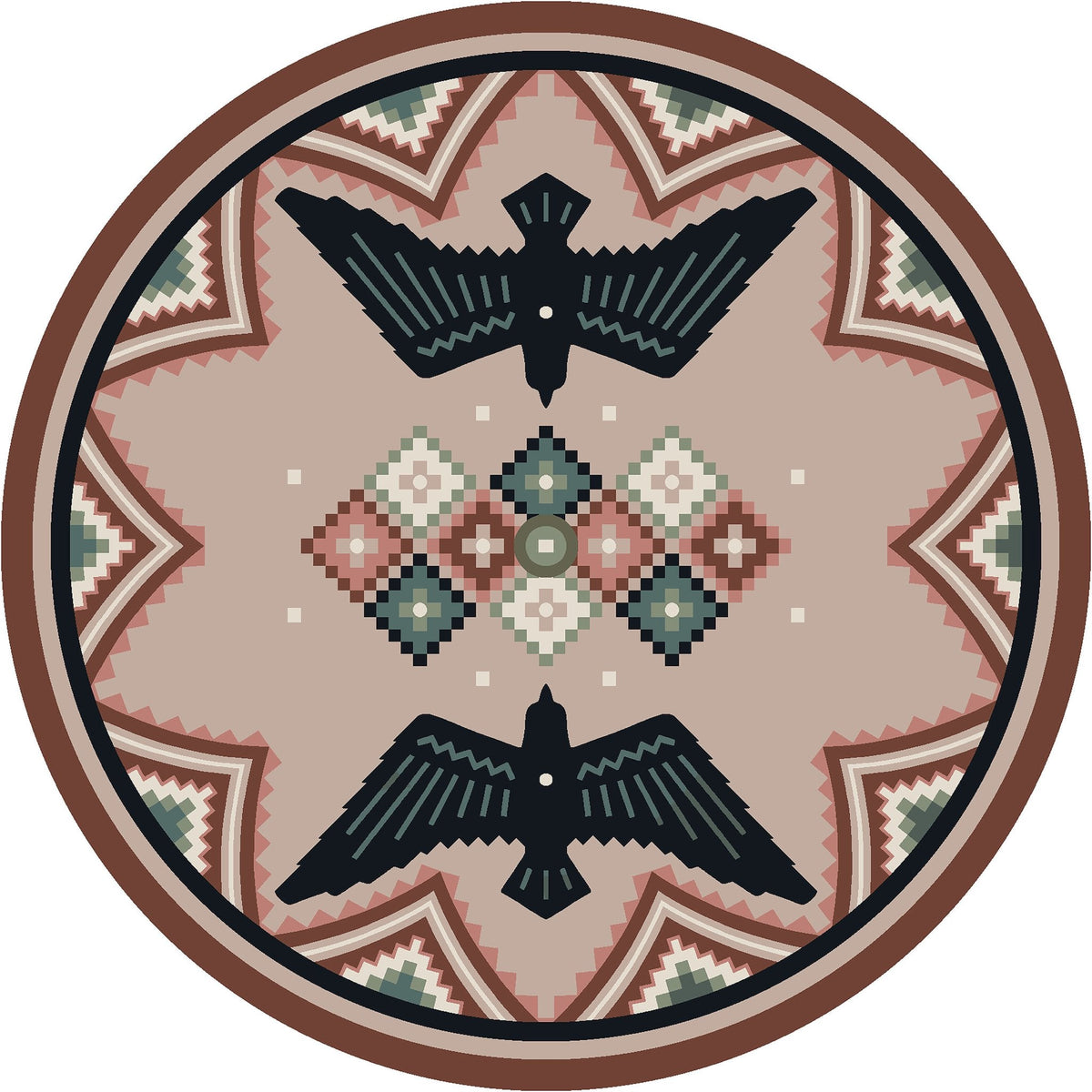 American Dakota Sunset Dance Multi Rug