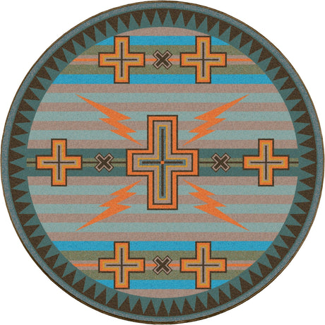 American Dakota Tempest Turquoise Rug - S0277TUR234