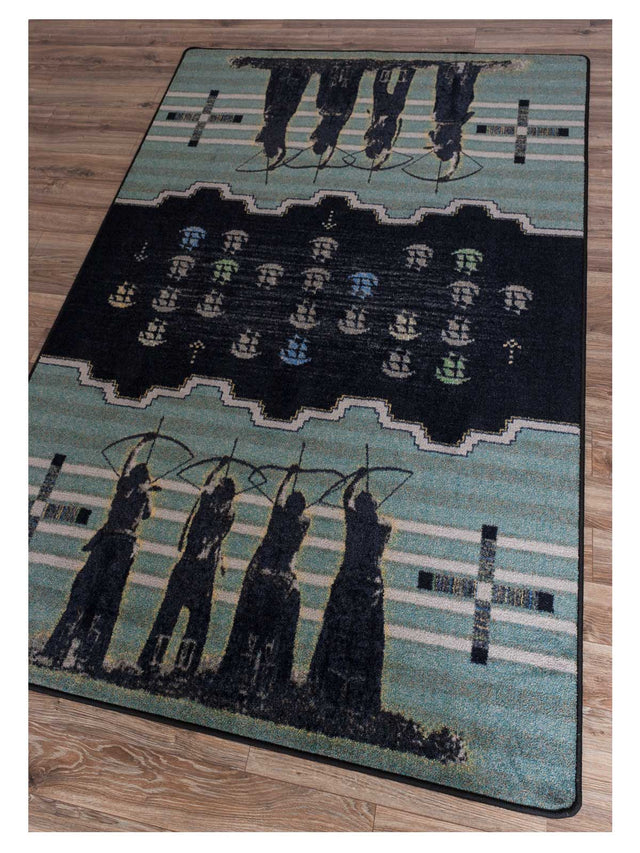 American Dakota The Invaders Blue Rug - SPJ0290BLU201