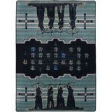 American Dakota The Invaders Blue Rug - SPJ0290BLU201