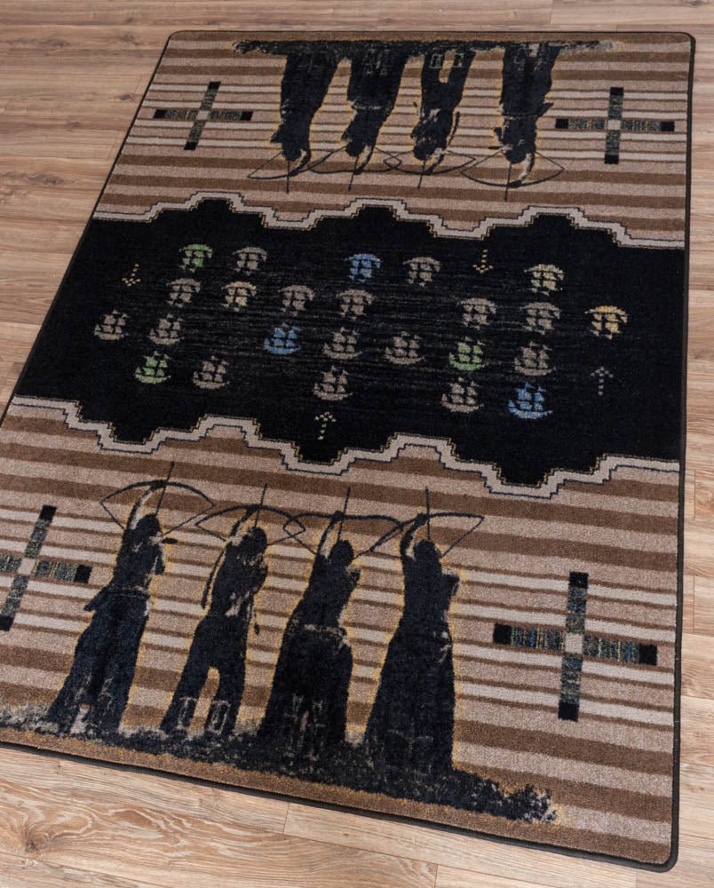 American Dakota The Invaders Brown Rug - SPJ0290BRN201