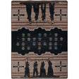 American Dakota The Invaders Brown Rug - SPJ0290BRN201