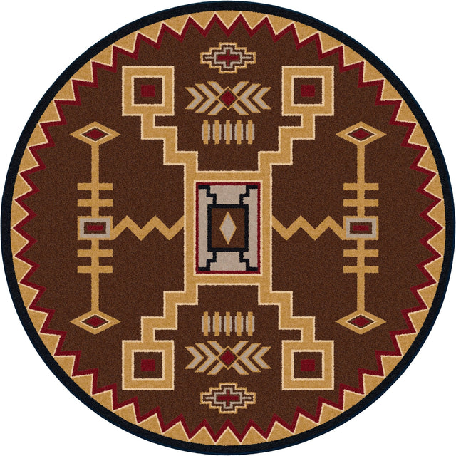 American Dakota Thunderstorm Brown Rug
