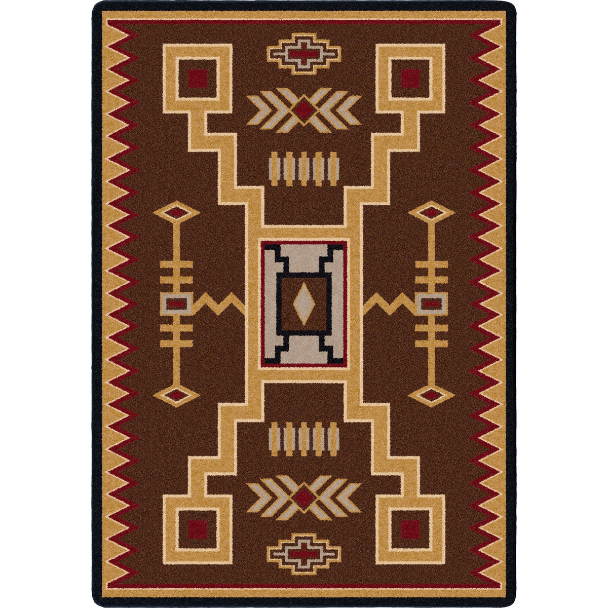 American Dakota Thunderstorm Brown Rug
