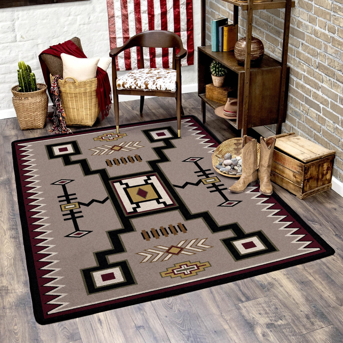 American Dakota Thunderstorm Mid Rug
