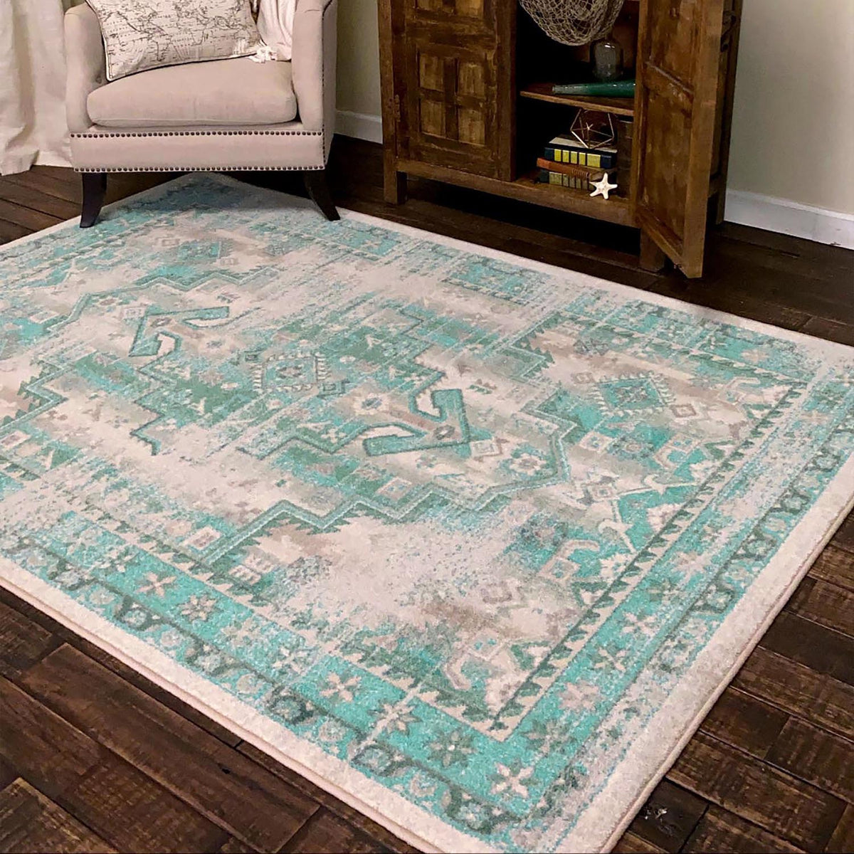 American Dakota Torn Seaside Water's Edge Rug - 0292WED234