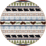 American Dakota Trailside Bear Natural Rug - 0384NAT234