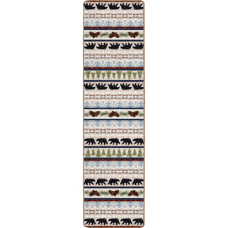 American Dakota Trailside Bear Natural Rug - 0384NAT234