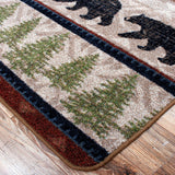 American Dakota Trailside Bear Natural Rug - 0384NAT234