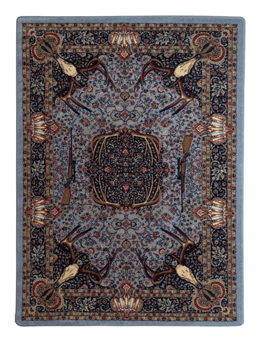American Dakota Trophy Room Blue Rug - 0385BLU234