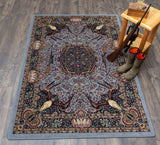 American Dakota Trophy Room Blue Rug - 0385BLU234