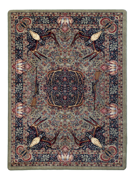 American Dakota Trophy Room Green Rug - 0385GRN234