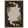 American Dakota Twin Bears Green Rug - 0110GRN234