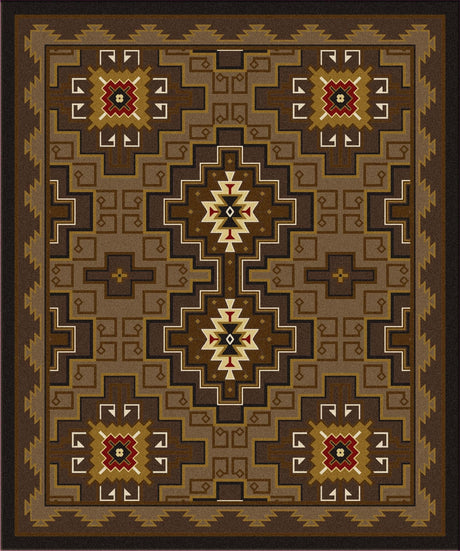 American Dakota Two Sisters Chestnut Rug