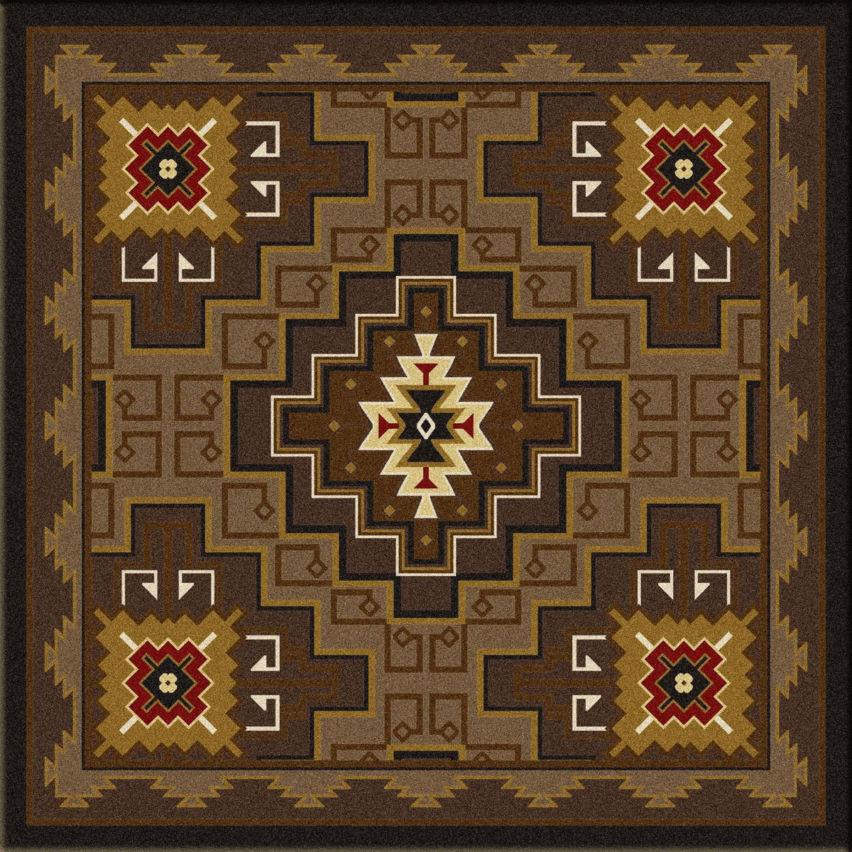 American Dakota Two Sisters Chestnut Rug
