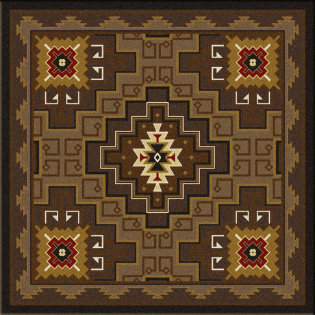 American Dakota Two Sisters Chestnut Rug