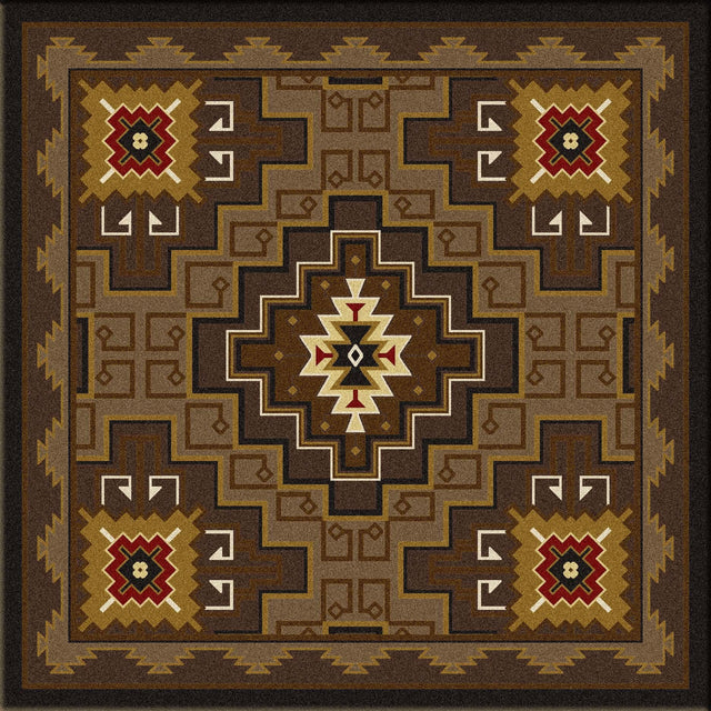 American Dakota Two Sisters Chestnut Rug