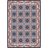 American Dakota United Quilt Antique Red White & Blue Rug - 0723RWB234