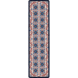 American Dakota United Quilt Antique Red White & Blue Rug - 0723RWB234