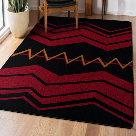 American Dakota War Path 2 Black Rug