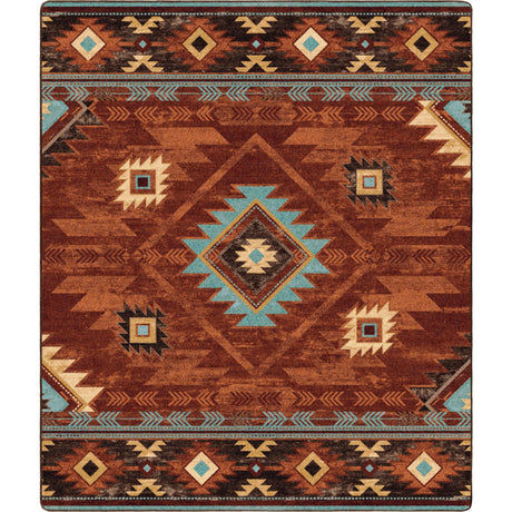 American Dakota Whisky River Rust Rug