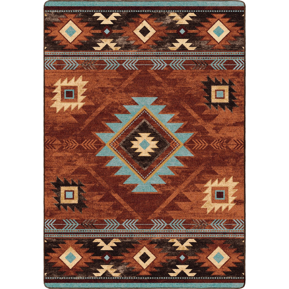 American Dakota Whisky River Rust Rug