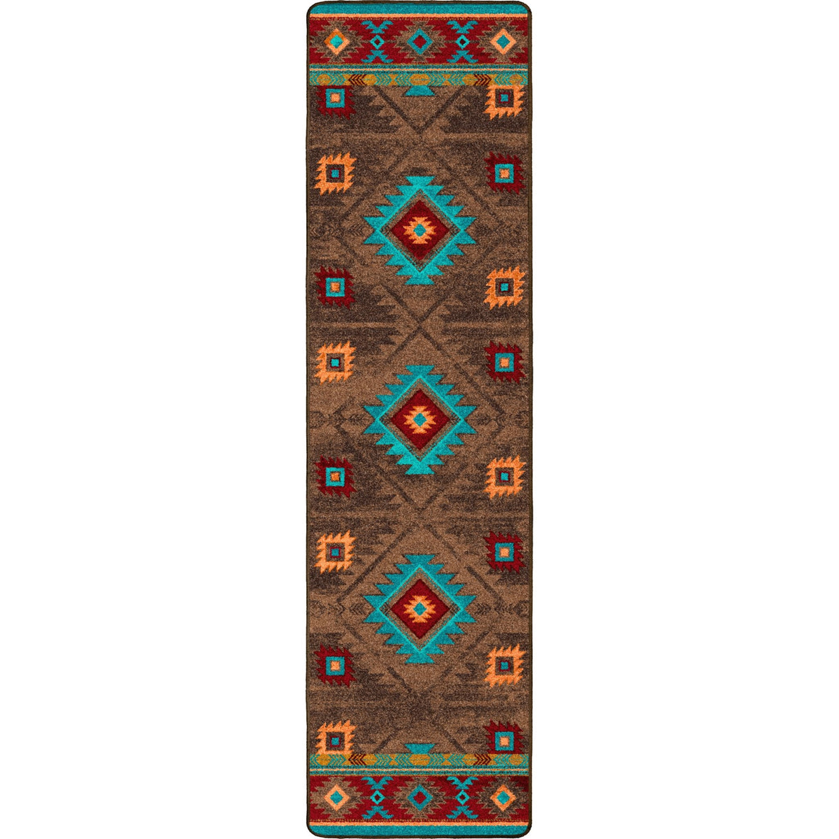 American Dakota Whisky River Turquoise Rug