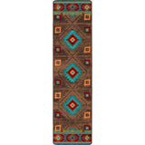 American Dakota Whisky River Turquoise Rug