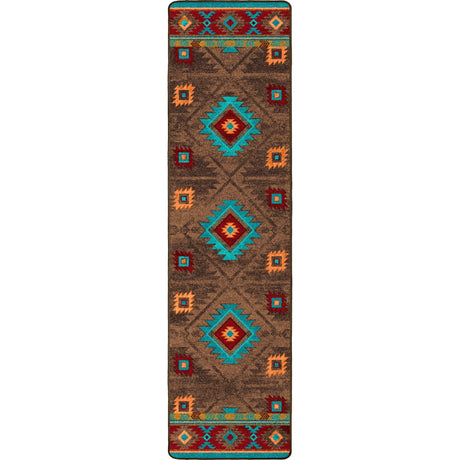 American Dakota Whisky River Turquoise Rug