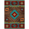American Dakota Whisky River Turquoise Rug