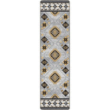 American Dakota Wild Whiskey Grey and Gold Rug