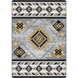 American Dakota Wild Whiskey Grey and Gold Rug