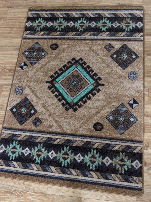 American Dakota Wild Whiskey Mint Rug