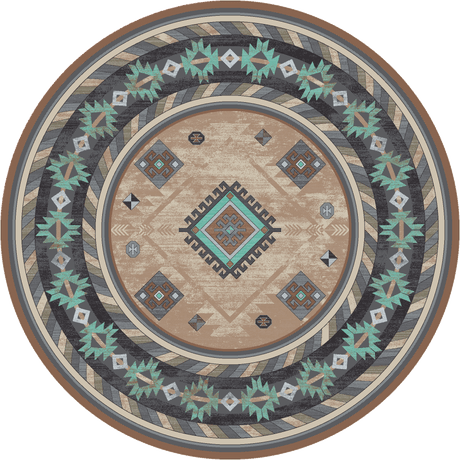 American Dakota Wild Whiskey Mint Rug