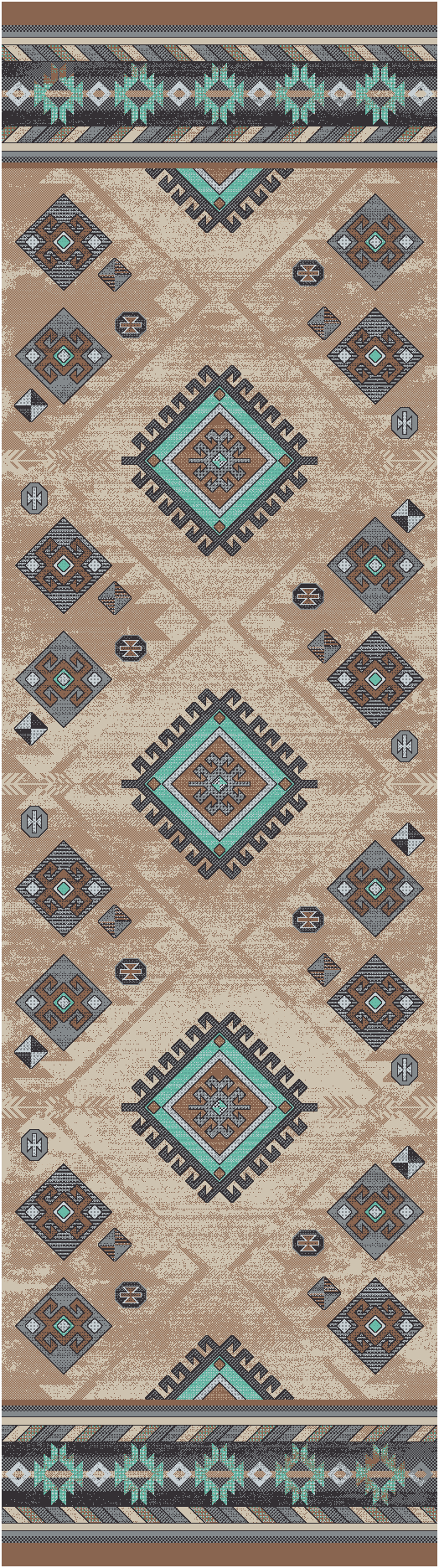 American Dakota Wild Whiskey Mint Rug