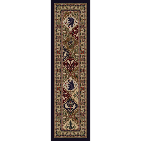 American Dakota Wilderness Panel Multi Rug - 0387MUL280