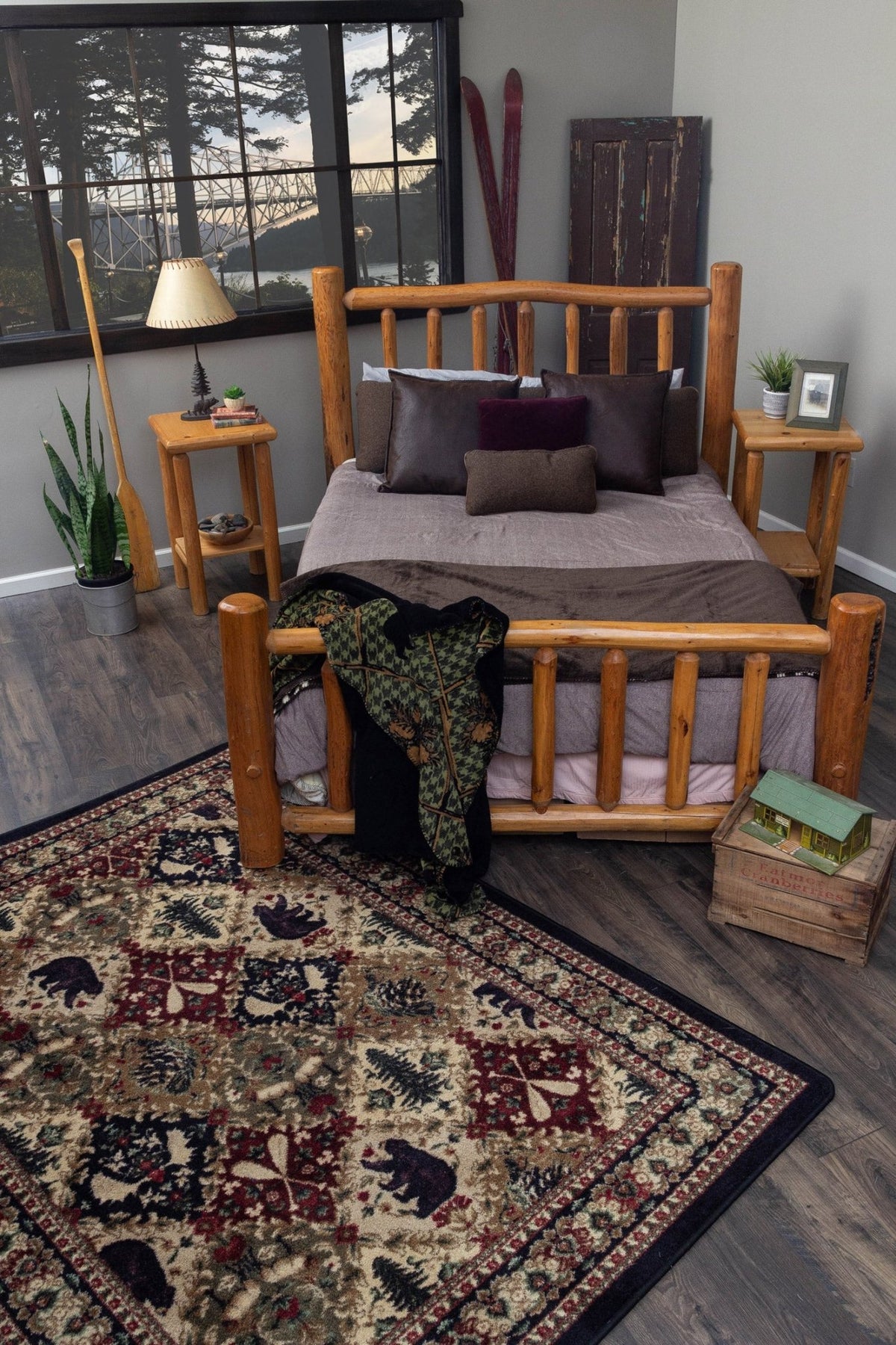 American Dakota Wilderness Panel Multi Rug - 0387MUL280