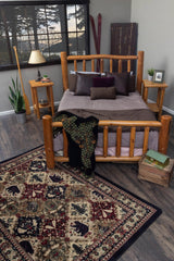 American Dakota Wilderness Panel Multi Rug - 0387MUL280