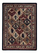 American Dakota Wilderness Panel Multi Rug - 0387MUL280