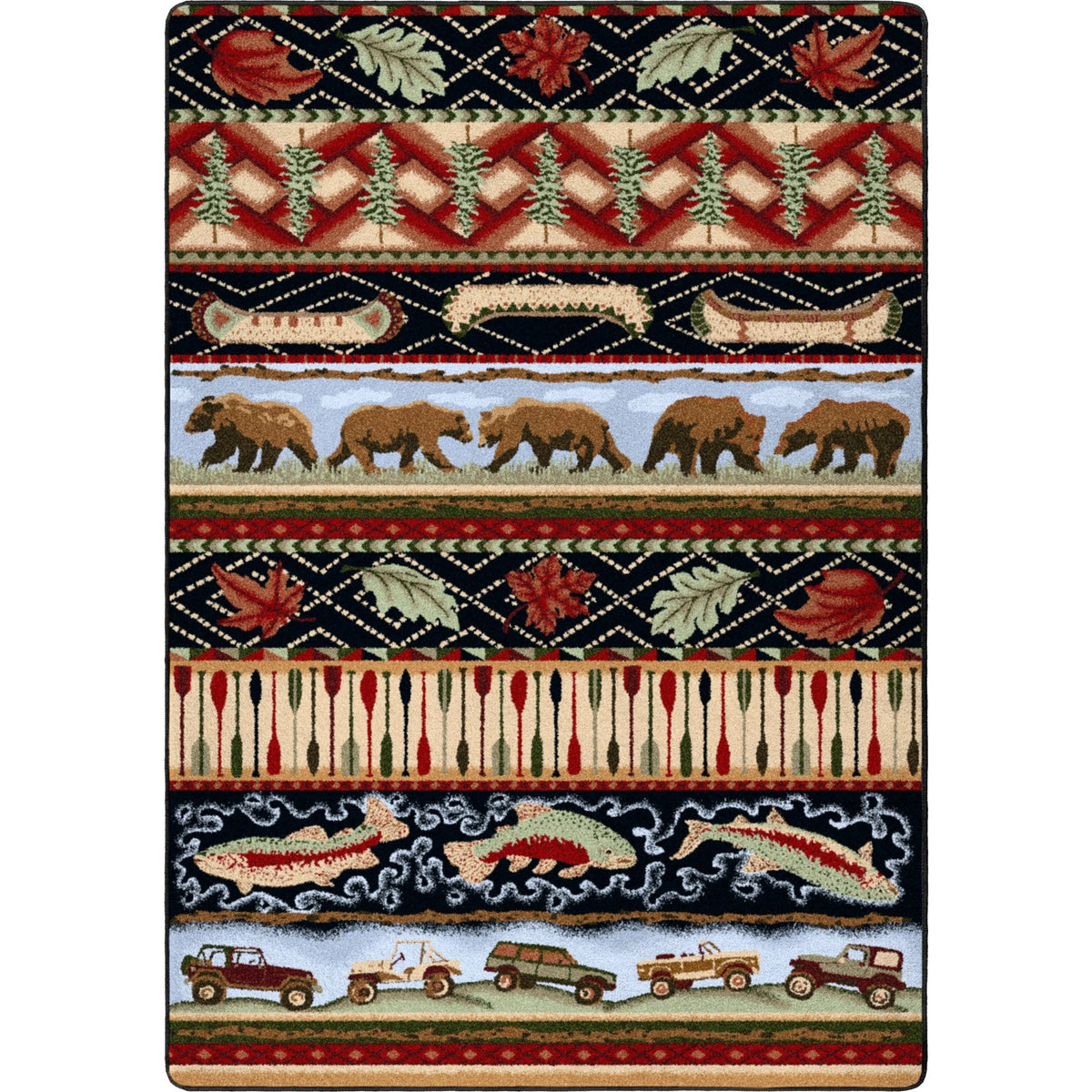 American Dakota Wilderness Trek Multi Rug - 0059MUL234