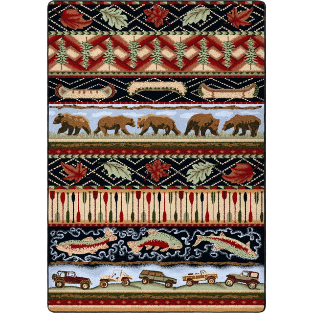 American Dakota Wilderness Trek Multi Rug - 0059MUL234