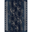 American Dakota Will K Buffalo Rising Midnight Rug - 0786MNT234